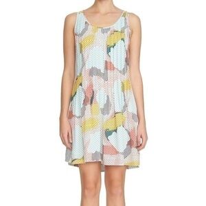 NWT 1. State pop art pin tuck flounce dress S